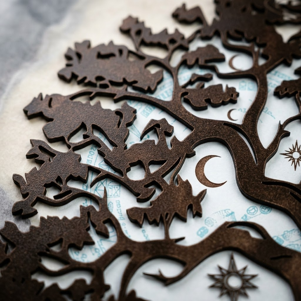 Patina Sun Metal Wall Art, Large Tree Of Life Outdoor Rustic Nature Decor