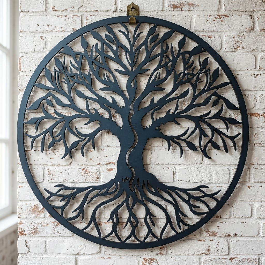 Sunrise Crown Tree Of Life Metal Wall Art