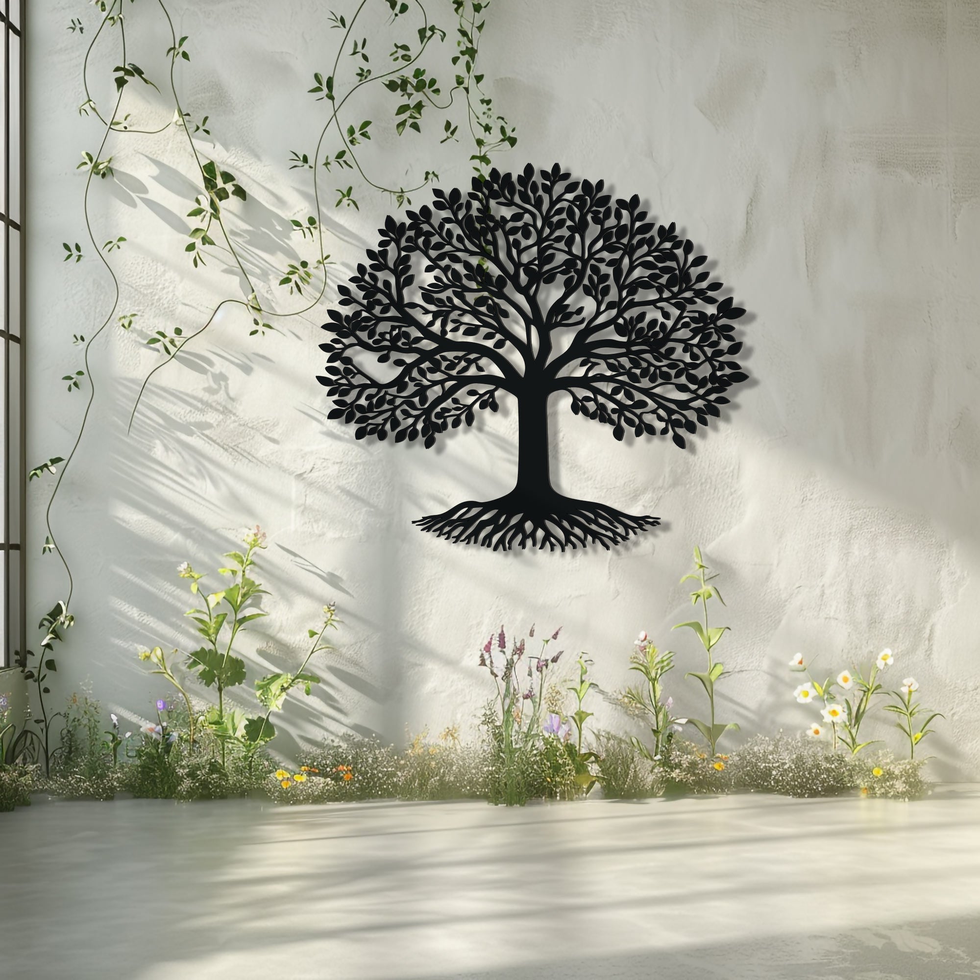 Tree of Life Metal Wall Art – UV Printed Aluminum Decor Nature Indoor Outdoor