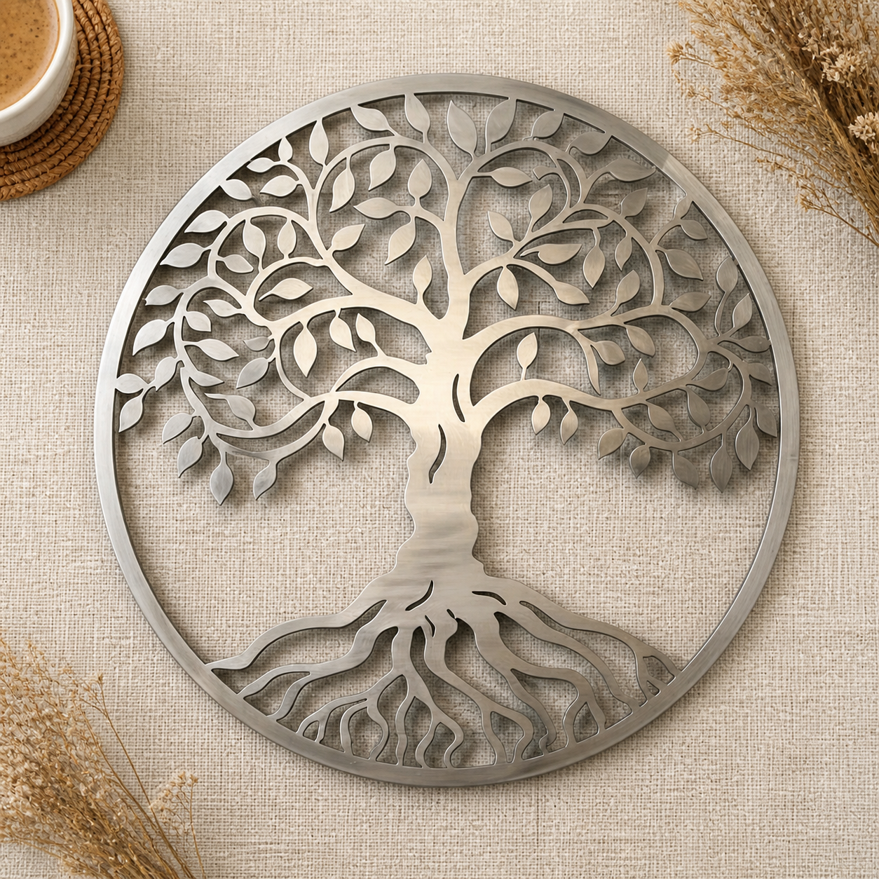 Tree Of Life Metal Sign, Personalized Family Name Wall Decor