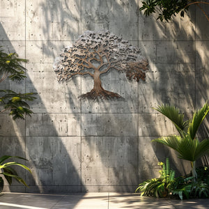 Abstract Tree of Life Metal Wall Art β UV Printed Decor Nature Indoor Outdoor