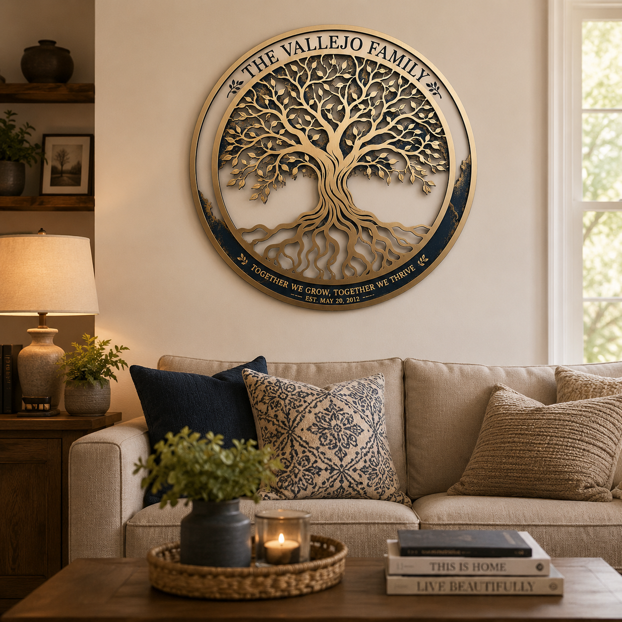 Personalized Tree of Life Family Metal Wall Art