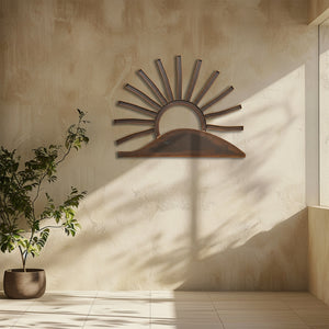 Sun Metal Wall Art – UV Printed Aluminum Decor Custom Coastal Indoor Outdoor
