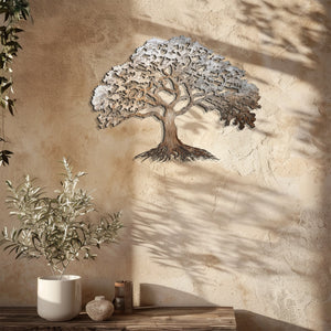 Abstract Tree of Life Metal Wall Art β UV Printed Decor Nature Indoor Outdoor