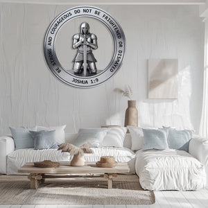 Christian Wall Art – Joshua 1:9 Knight Faith Decor V2