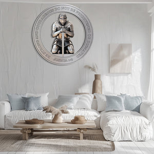 Christian Wall Art β Joshua 1:9 Knight Faith Decor V3