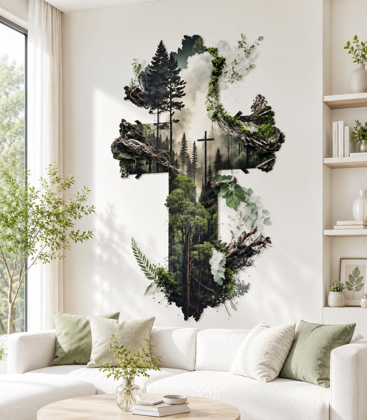 Guitar Metal Wall Art - Nature Landscape Music Room Decor