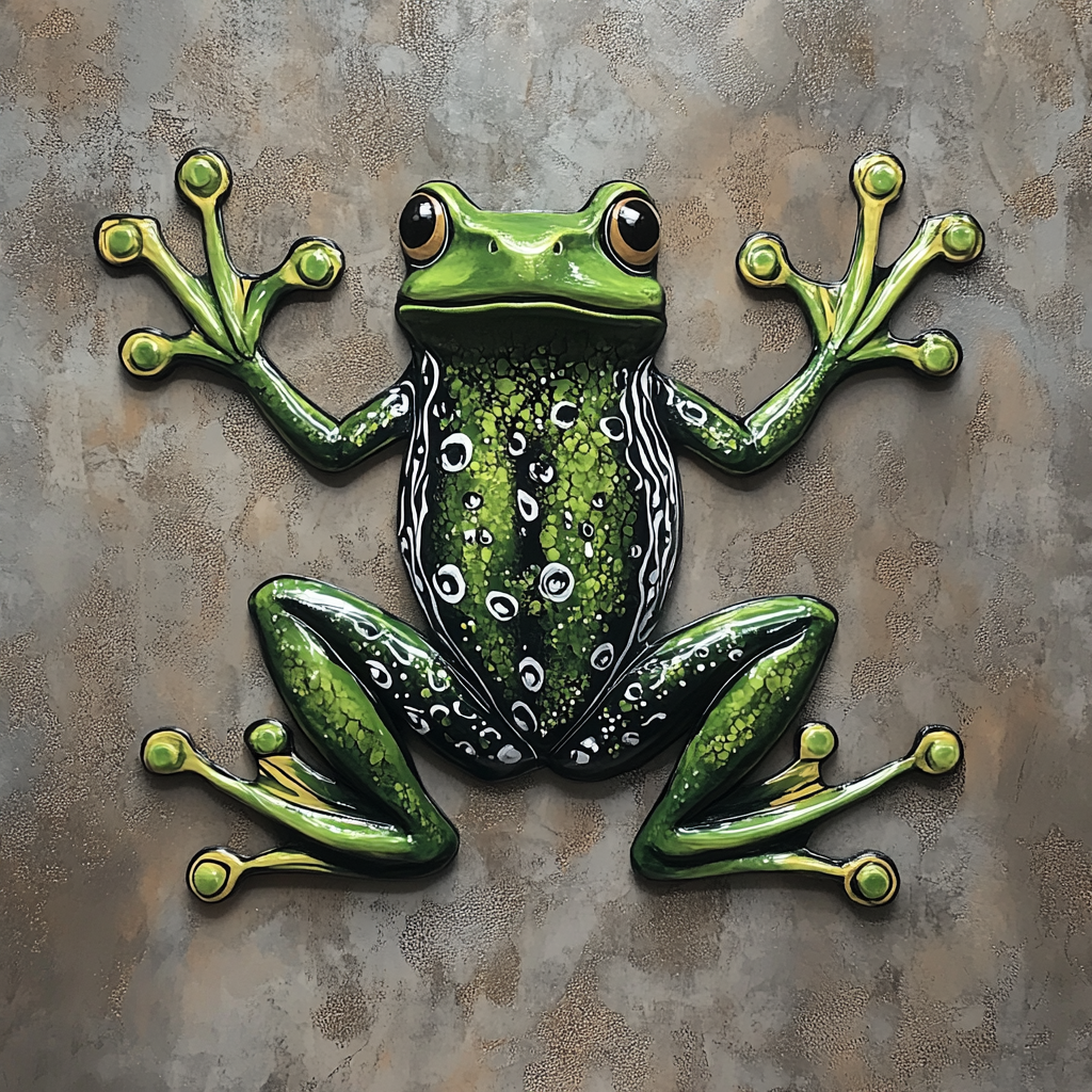 Tribal Green Frog Metal Wall Art, Rainforest Boho Decor for Patio & Gardenimal Decor, Nature Outdoor Sign (Copy)