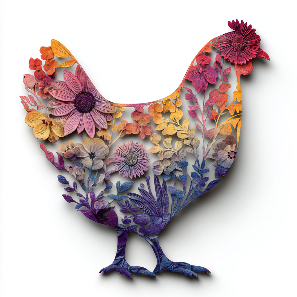 Chicken Metal Wall Art Farmhouse Rooster Hen Chicks Outdoor Wall Sign