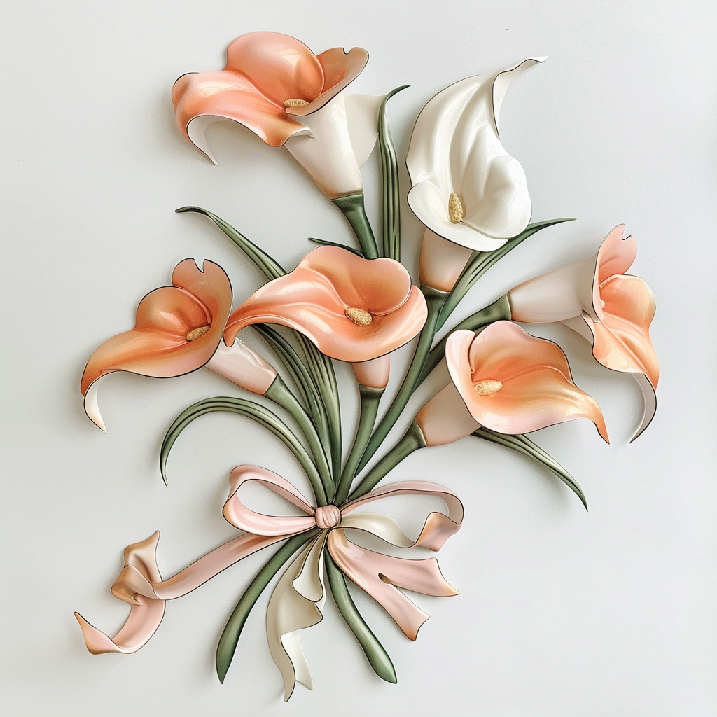 Calla Lily Metal Wall Art Elegant Floral Decor Botanical Flower Wall Hanging Garden Inspired Outdoor Metal Sign