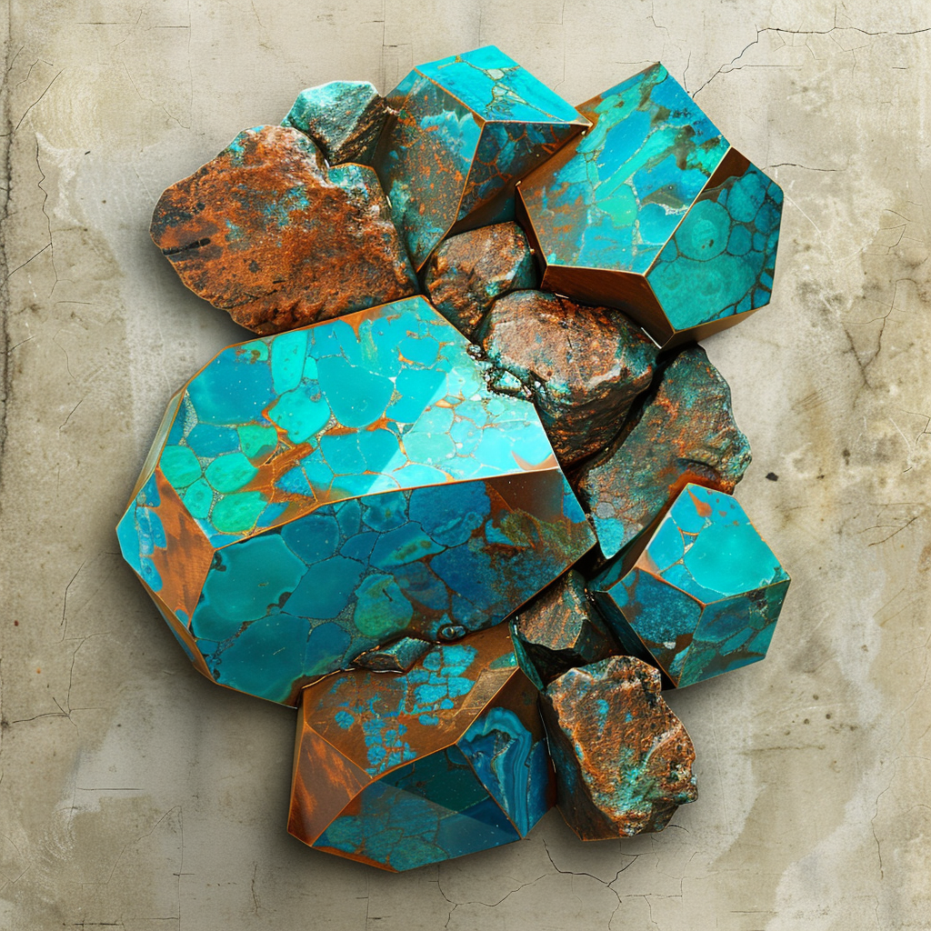 December Turquoise Birthstone Metal Wall Art, Premium Aluminum Sign Decor