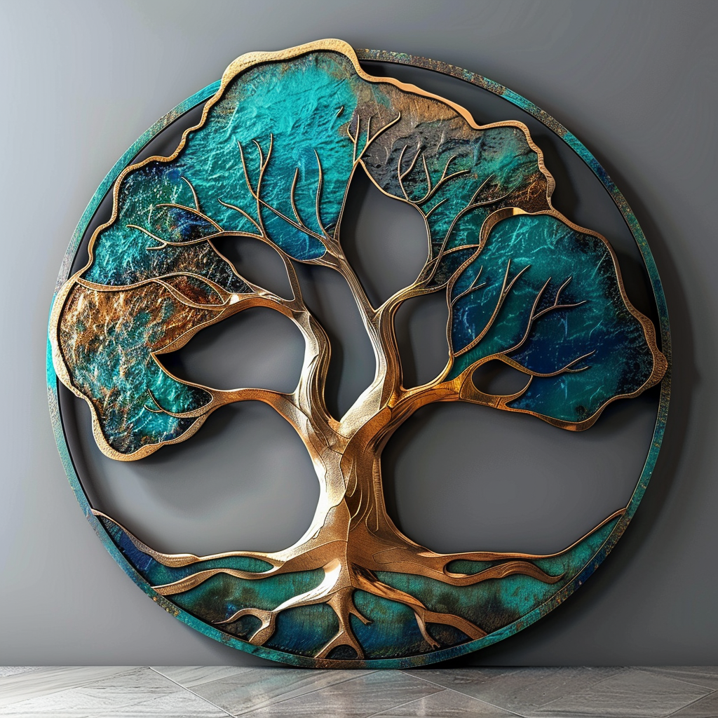 Tree of Life Metal Wall Art Zen Garden Wall Decor