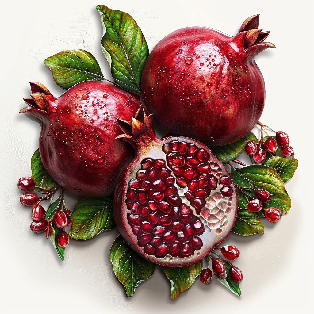 Pomegranate Metal Wall Art – Fruit Decor Sign, Mediterranean Garden Kitchen Decor