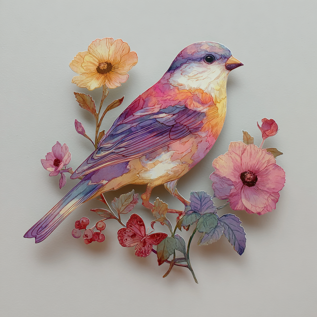 Sparrow Bird Metal Wall Art Autumn Branch Farmhouse Decor