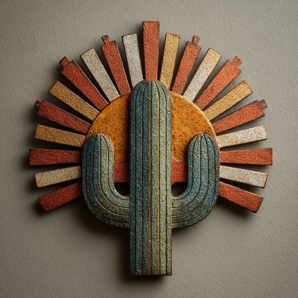 Cactus Metal Wall Art Desert Decor Southwestern Wall Hanging Boho