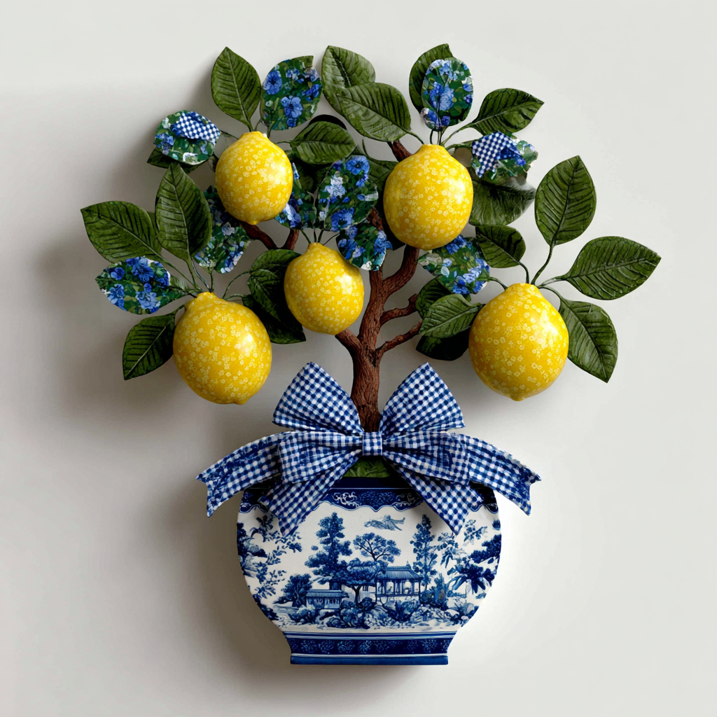 Lemon tree Metal Wall Art