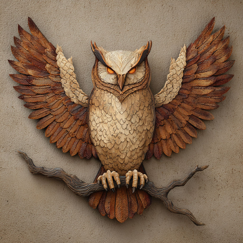 Owl Skull Metal Wall Art, Gothic Wildlife Decor for Cabin & Patio