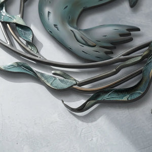 Blue Seal Metal Wall Art – UV Printed Aluminum Coastal Decor Ocean Indoor Outdoor
