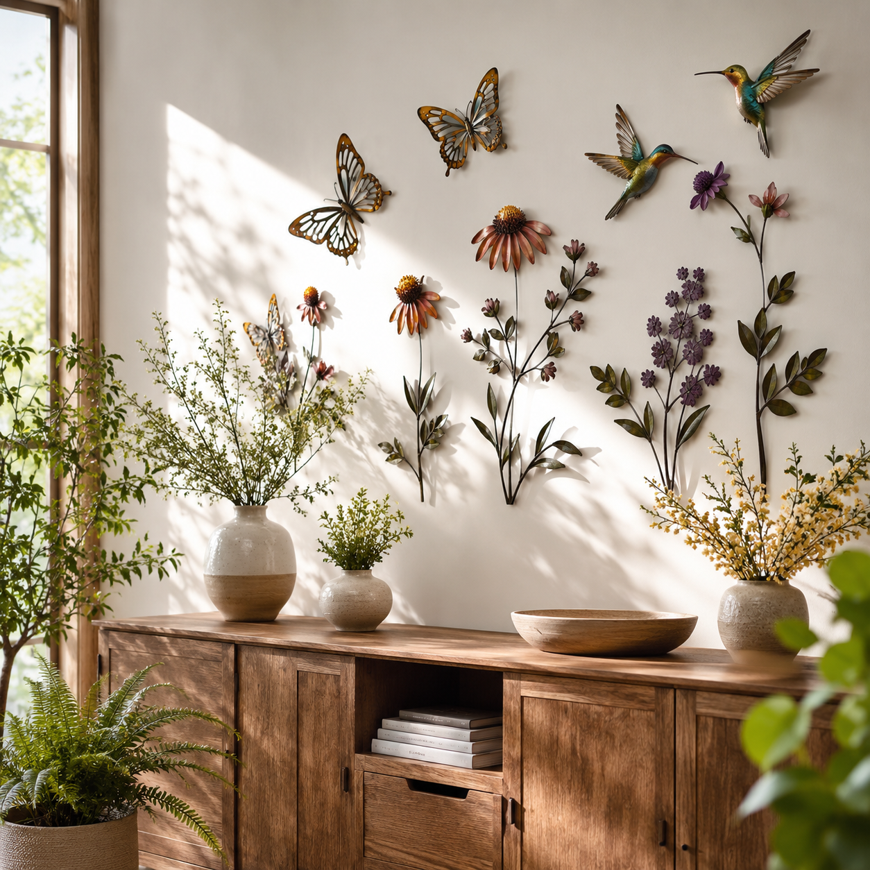 Why Floral and Nature Metal Wall Decor Makes a Home Feel More Inviting