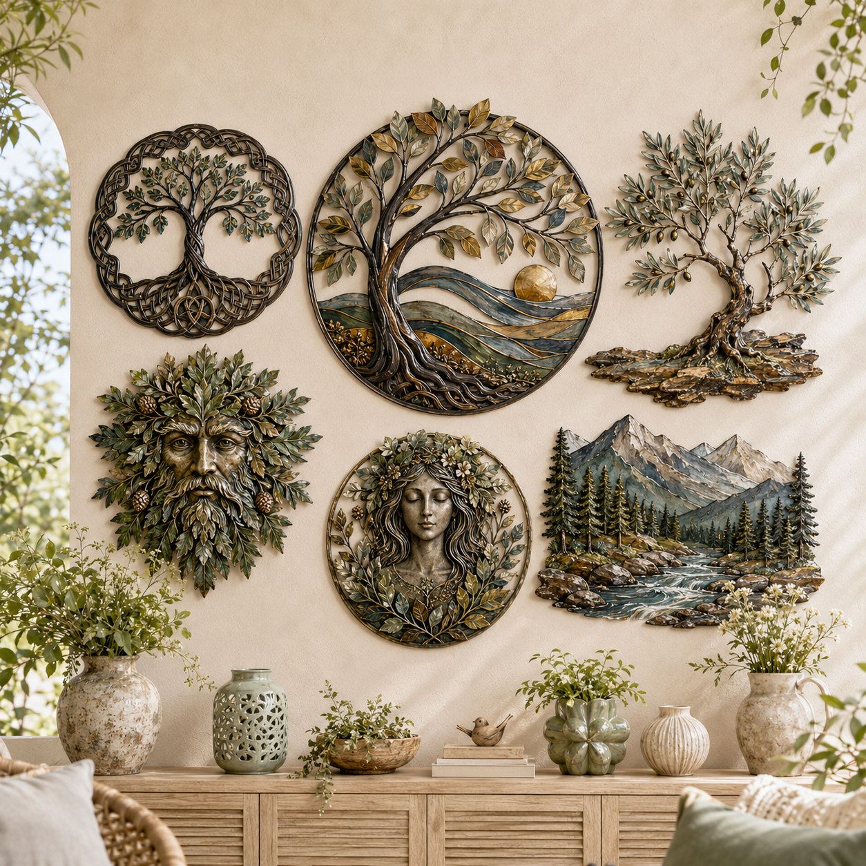 Tree of Life & Nature Metal Art
