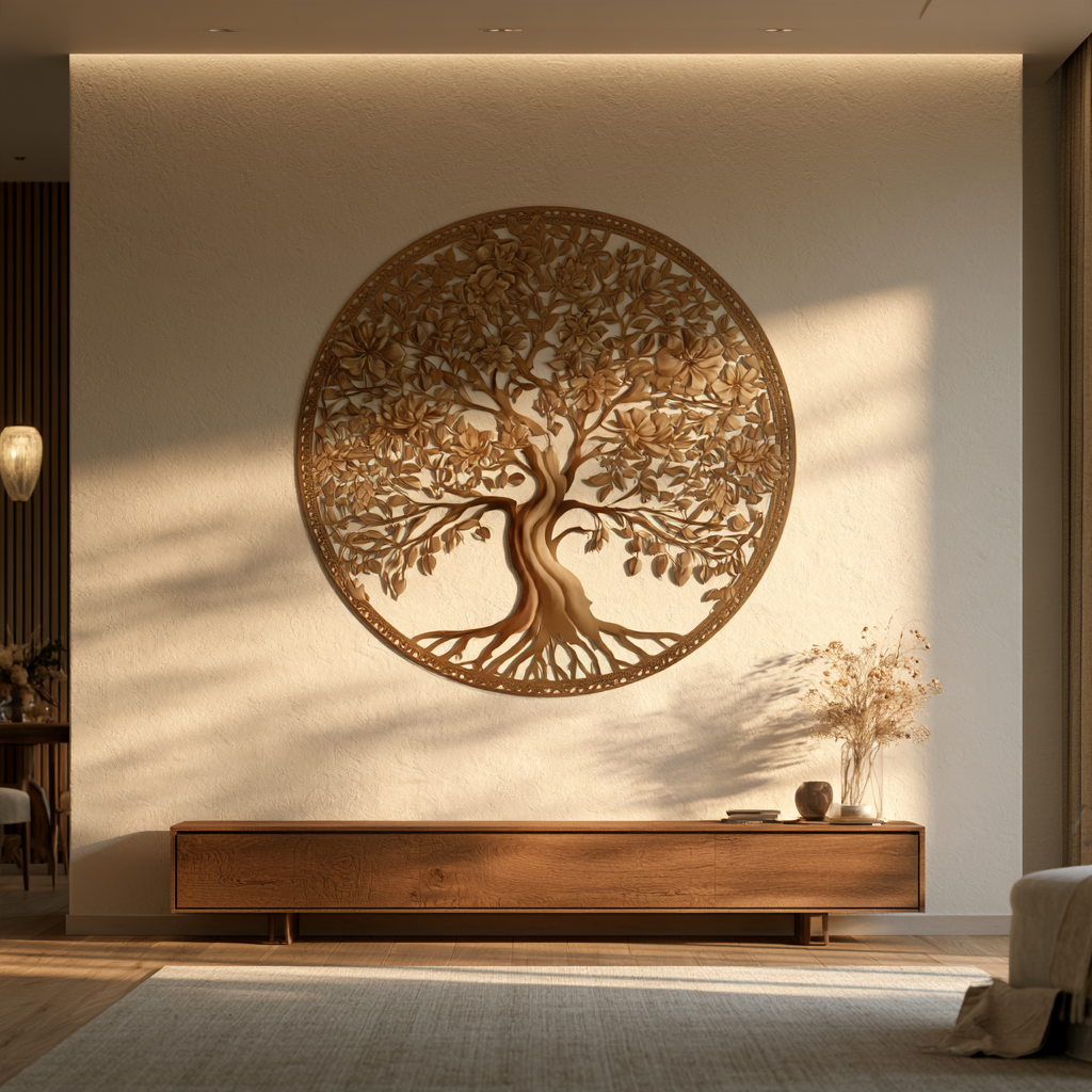 modern tree of life metal wall art