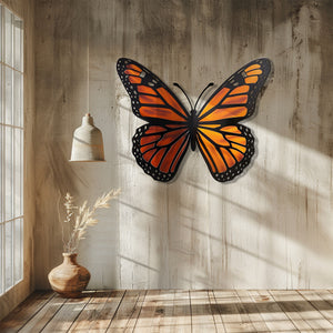 Butterfly Wall Art – Monarch Metal Decor for Nature-Inspired Spaces
