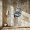 Peacock Wall Art – Elegant Metal Decor for Modern Spaces