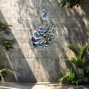 Peacock Wall Art – Elegant Metal Decor for Modern Spaces