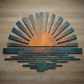 Custom Sunrise Metal Wall Art – UV Printed Aluminum Coastal Decor Indoor Outdoor