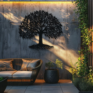Tree of Life Metal Wall Art – UV Printed Aluminum Decor Nature Indoor Outdoor