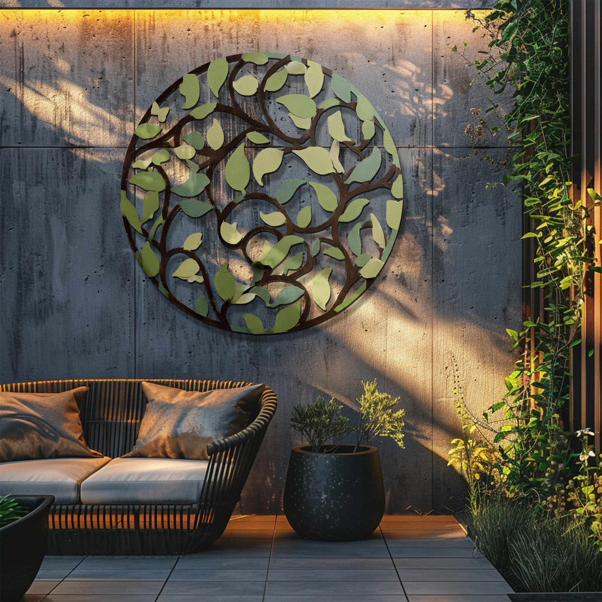 Leaf Wall Art – Botanical Metal Decor for Nature-Inspired Spaces