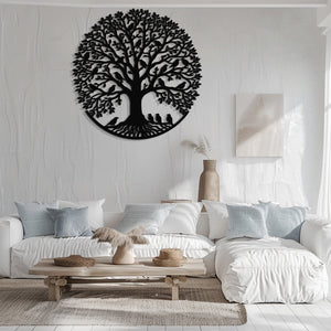 Bird Tree of Life Metal Wall Art – UV Printed Decor Nature Indoor Outdoor