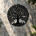Bird Tree of Life Metal Wall Art – UV Printed Decor Nature Indoor Outdoor