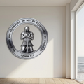 Christian Wall Art – Joshua 1:9 Knight Faith Decor V2