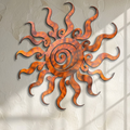 Wacky Sun Metal Wall Art – UV Printed Aluminum Boho Decor Funky Indoor Outdoor