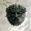 Green Man Metal Wall Art Celtic Forest Spirit Wall Decor Pagan Nature Aluminum Sign Indoor Outdoor Decor