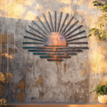 Sunset Metal Wall Art – UV Printed Aluminum Coastal Decor Indoor Outdoor