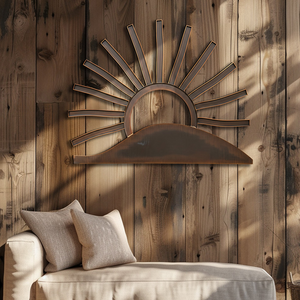 Sun Metal Wall Art – UV Printed Aluminum Decor Custom Coastal Indoor Outdoor