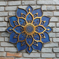 Mandala Sun Metal Wall Art, Boho Sunburst Decor, Outdoor Patio Sign, Garden Hanging, Yoga UV printed on aluminum