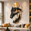 Forest Deer Metal Wall Art - Rustic Wildlife Cabin Decor