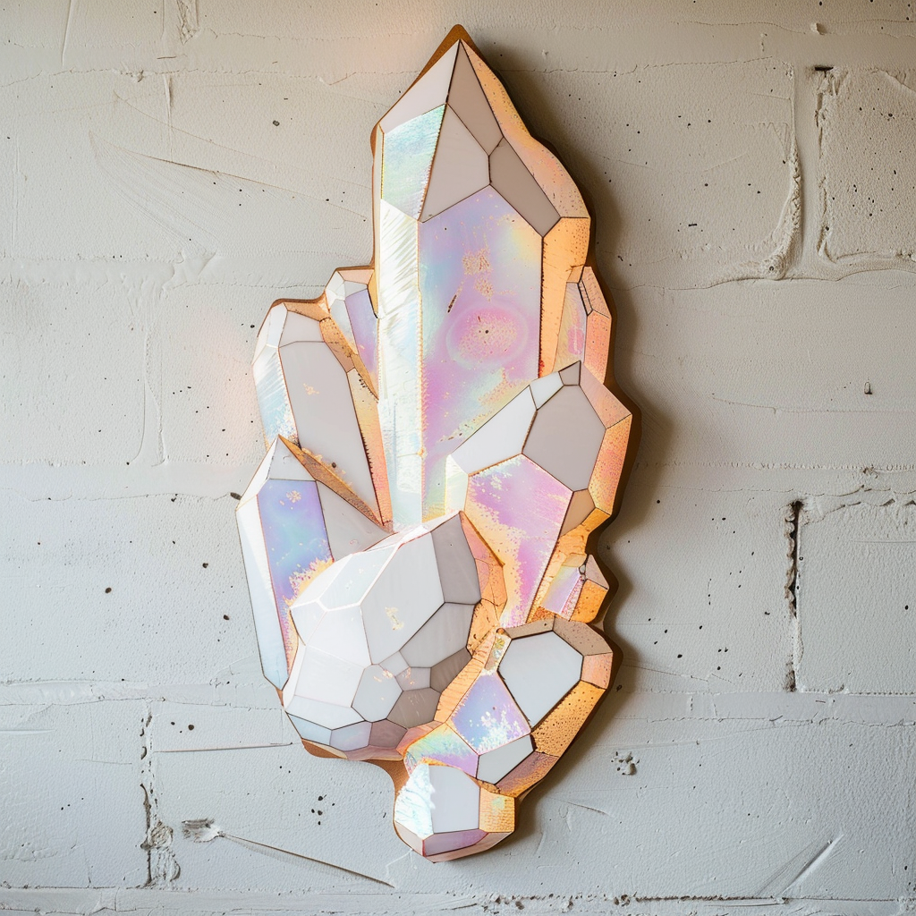 October Opal Birthstone Metal Wall Art