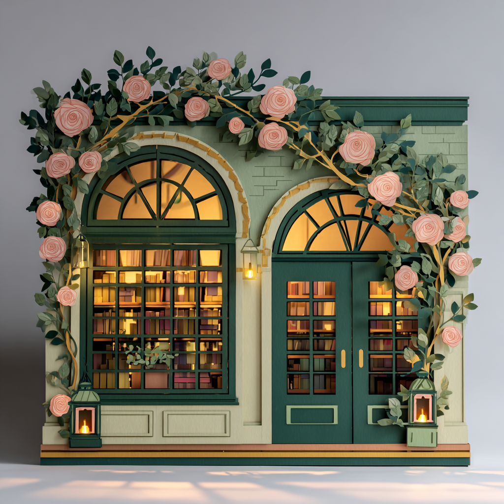 Bookstore Metal Wall Art Cozy Library Shop Cottagecore Book Lover Wall Decor