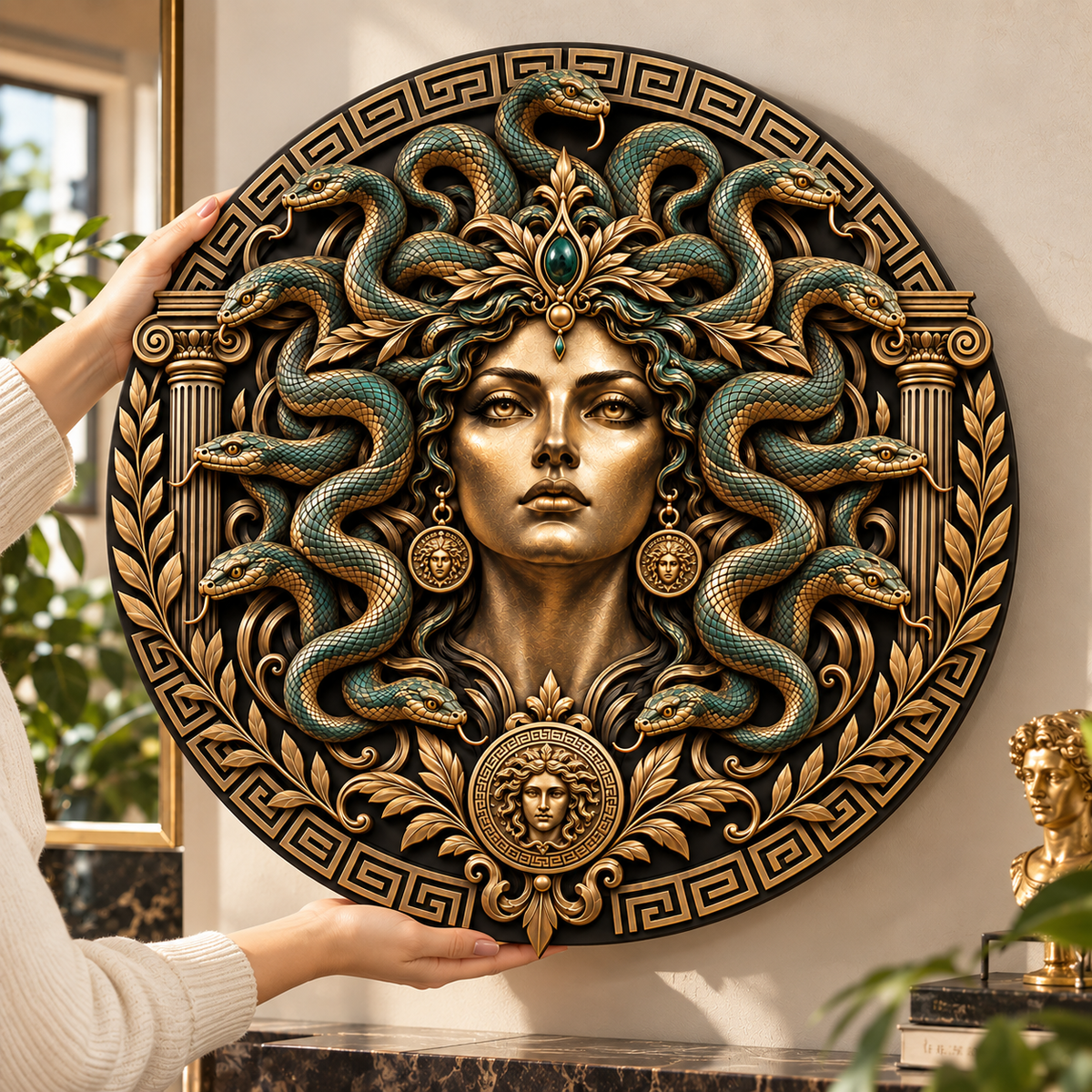 Greek Medusa Metal Sign, Mythology Wall Art, Medusa Home Decor, Gifts For Greek Mythology Lovers