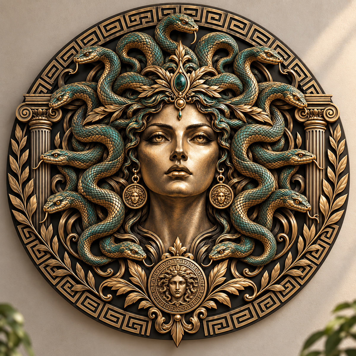 Greek Medusa Metal Sign, Mythology Wall Art, Medusa Home Decor, Gifts For Greek Mythology Lovers